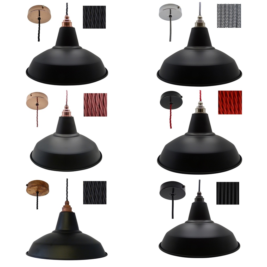 [William Estridge] Black Industrial Shade Pendant