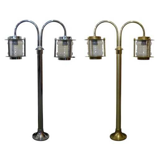 [Navigator] IP23 Chrome PlatedBeacon Column 2-Light