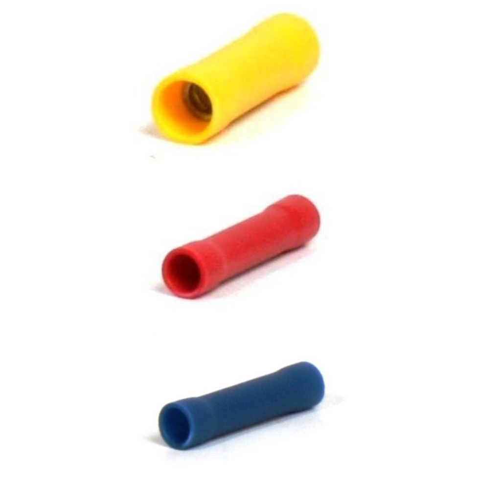 [Coloured Crimps] Crimp Butt Splice 100pk