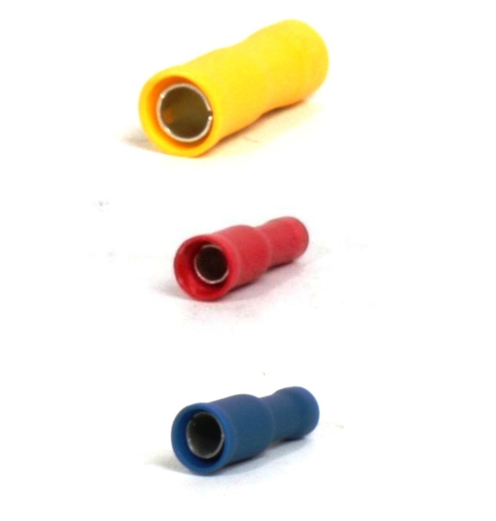 [Coloured Crimps] Crimp Bullet Female 100pk