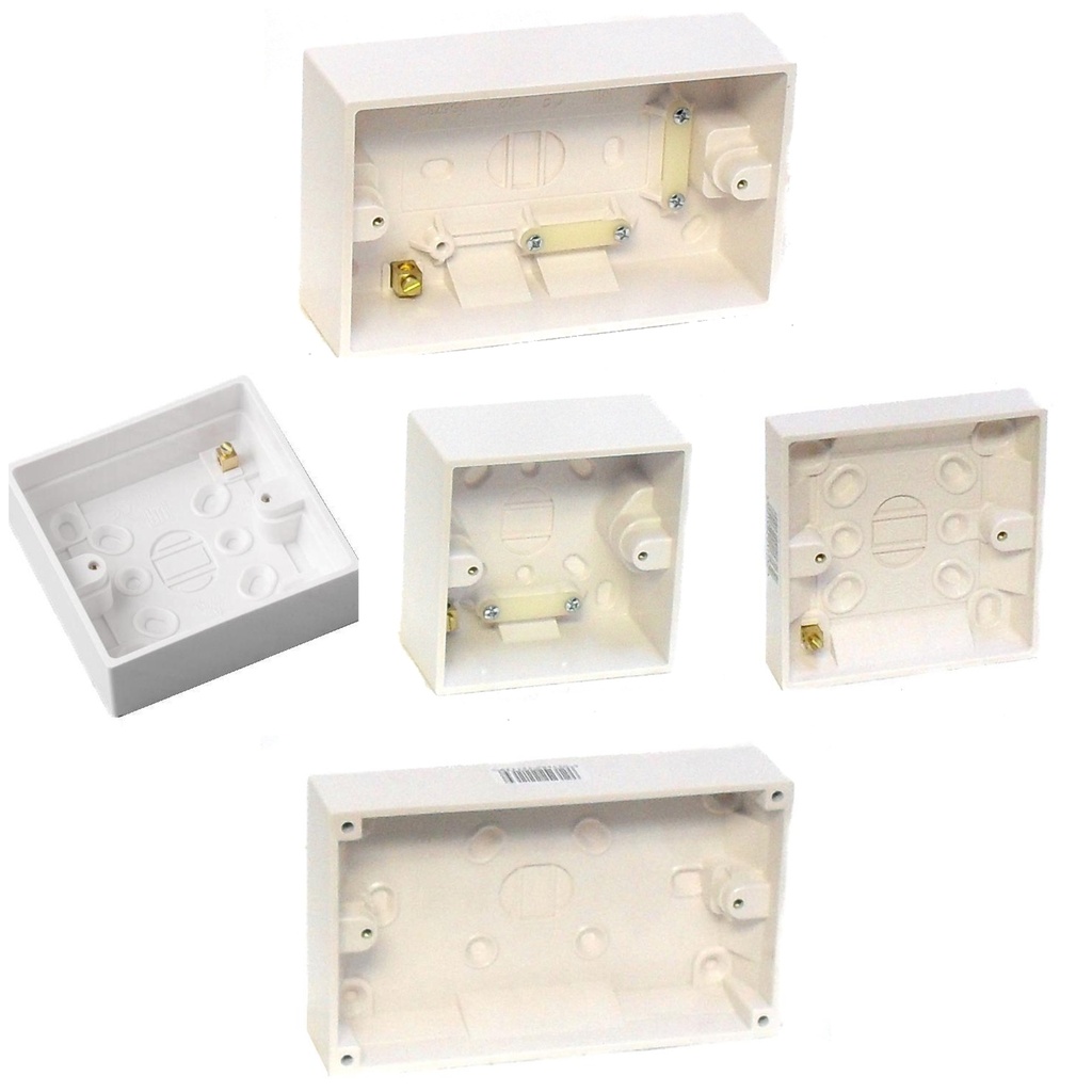 [Surface Pattress Box White] Electrical Surface Boxes