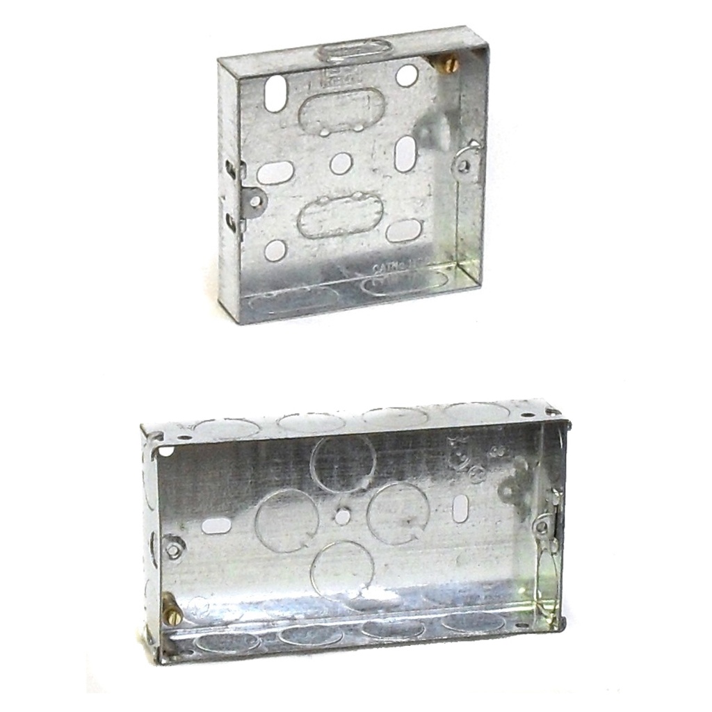 [Galvanised Steel Knockout Box] Metal Back Boxes