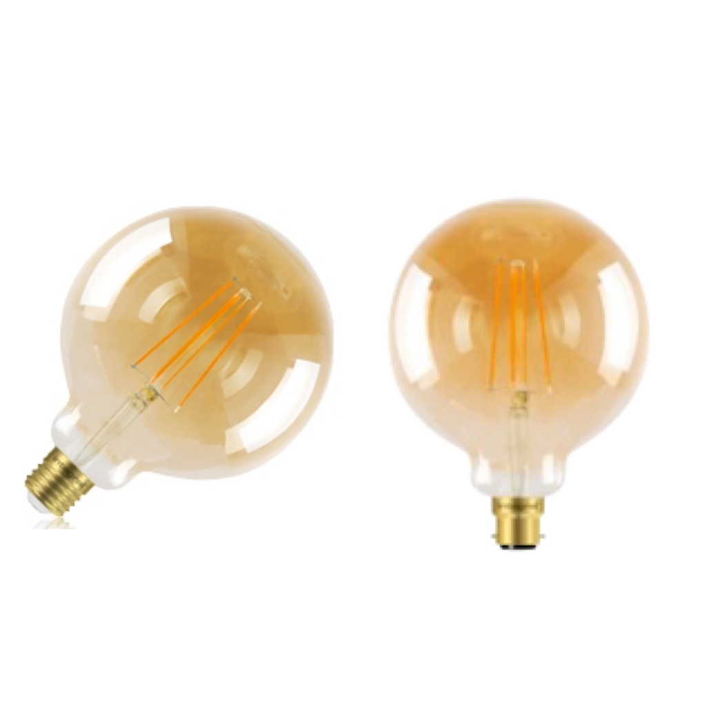 [15372] G125 Globe 125mm ES / E27 Amber Tint Dimmable 5W