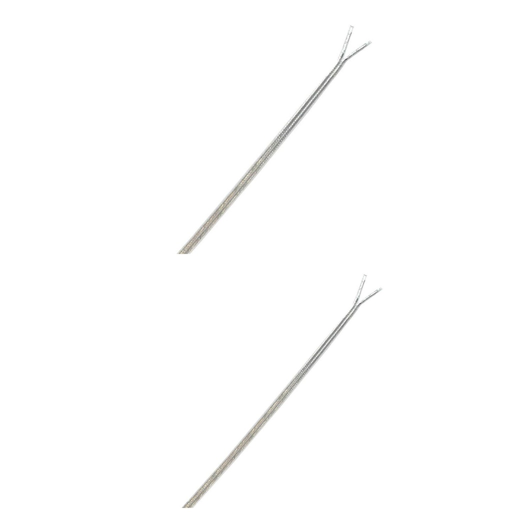 [2 Core Cable] 2 Core Flat (Oval) Transparent Extra Thin Heat Resisting Flex