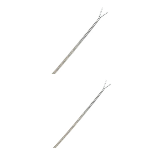 [2 Core Cable] 2 Core Flat (Oval) Transparent Extra Thin Heat Resisting Flex