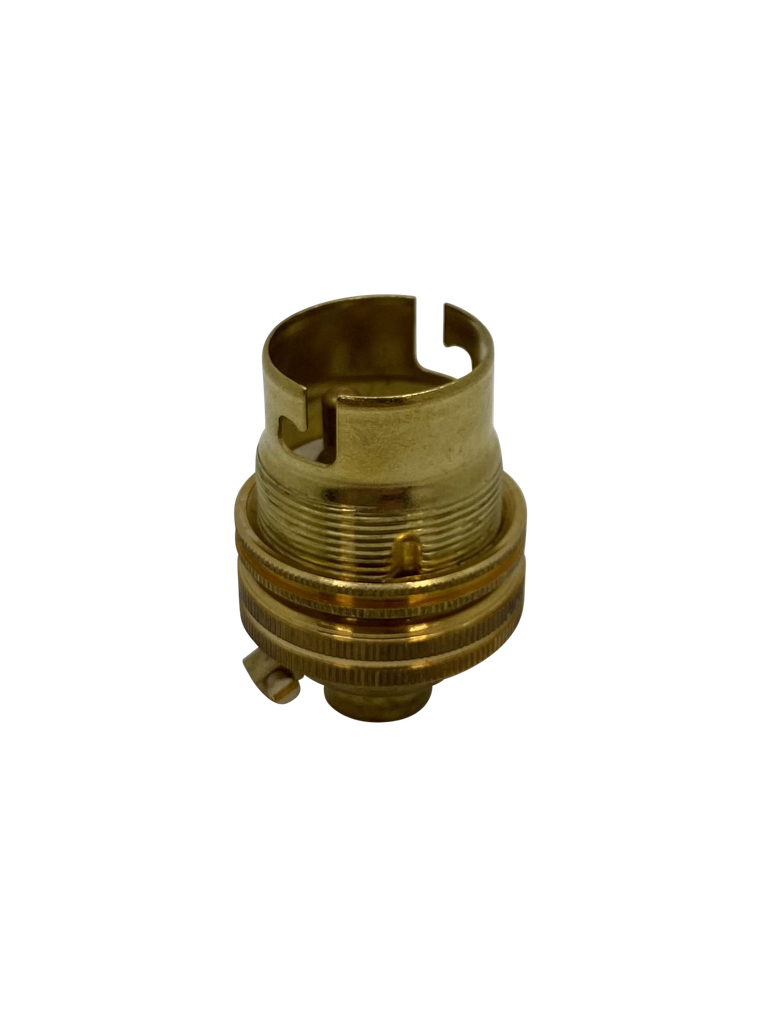 [06339] Metalbrite Brass BC 10mm Lampholder