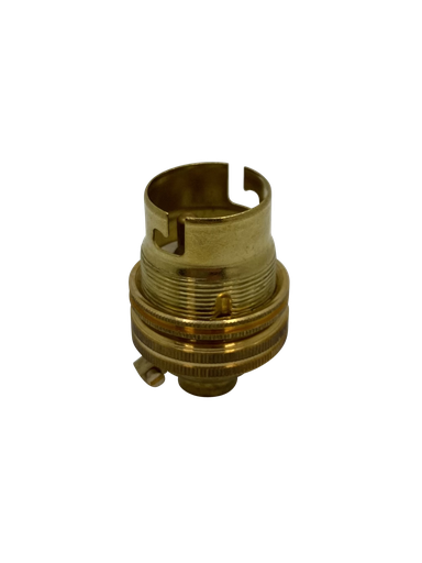 [06339] Metalbrite Brass BC 10mm Lampholder