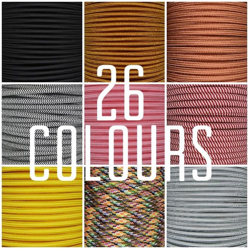 [3 Core Pendant Flex] 3 Core 0.75mm Round Braided Flex