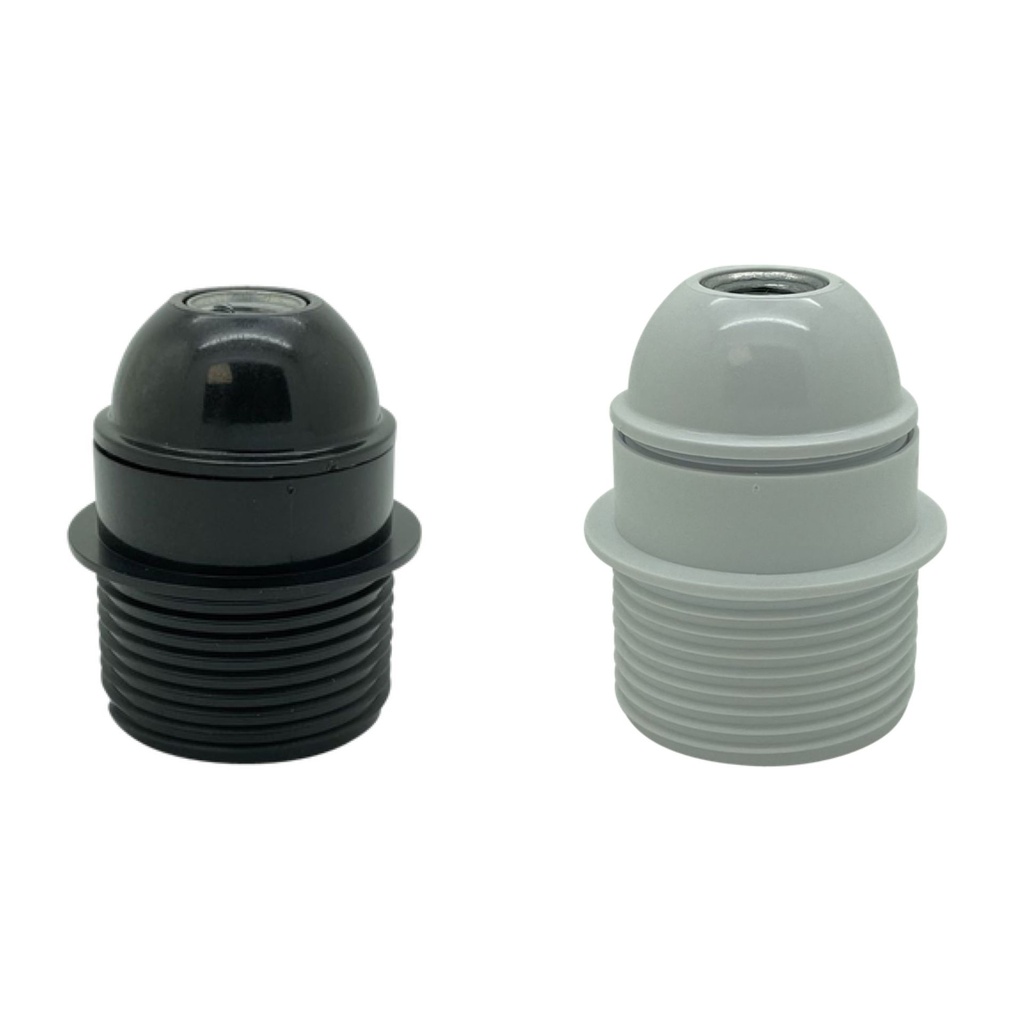 [E27 Lampholder] Continental ES 10mm Lampholder [Threaded Skirt with Shoulder]