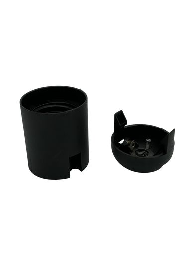 [E27 Lampholder] Plastic Snap-Together ES 10mm Lampholder [Smooth Skirt]