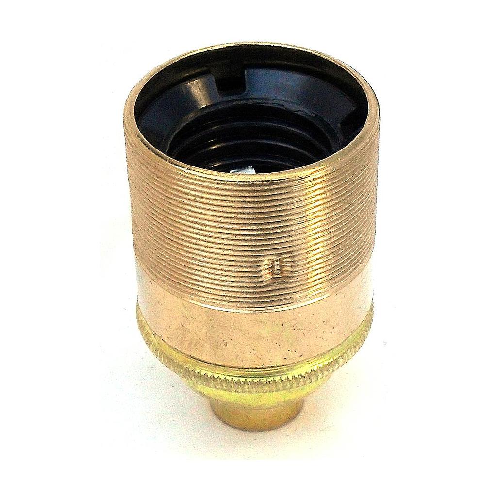 [E27 Lampholder] Metalbrite ES 10mm Lampholder [Threaded Skirt]