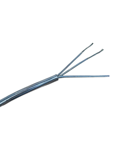 [01099] 2 Core 0.75mm + Suspension Wire Rope Flex Transparent