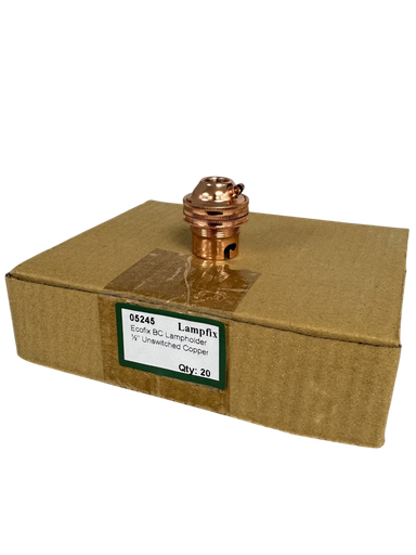 [06809] Ecofix Copper BC Half Inch Lampholder 20pk