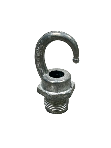[C98] Industrial Galvanised Die Cast Male Screwed Hook 20mm