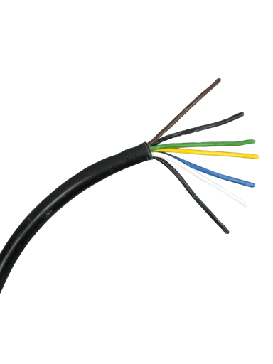 [01694] 2187Y 7 Core 0.5mm Black Flex