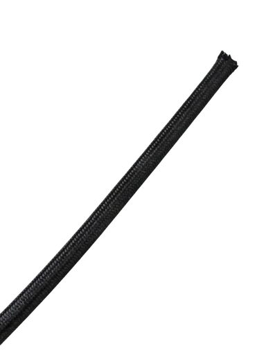 [01116] 2 Core 0.75mm Flat (Oval) Flex [2192Y] (Black Over Braided)