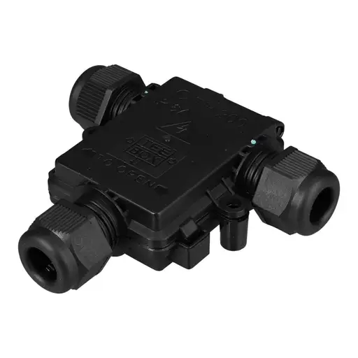 [02091] 24A 3 Core 3 Outlet Waterproof IP67 Junction Tee Box