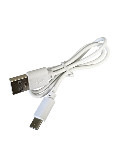 [08159] USB-A Male to USB-C Male USB 2.0 Lead, 0.5m - White