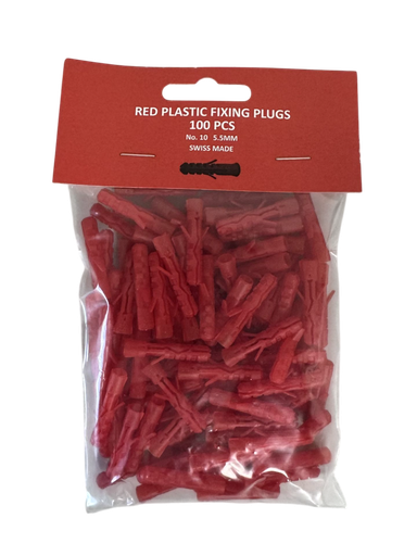 [07753] Red Plug 5.5mm 100-Pack