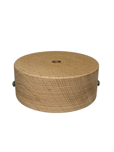 [01096] Wooden Ceiling Rose 100mm x 40mm - Natural