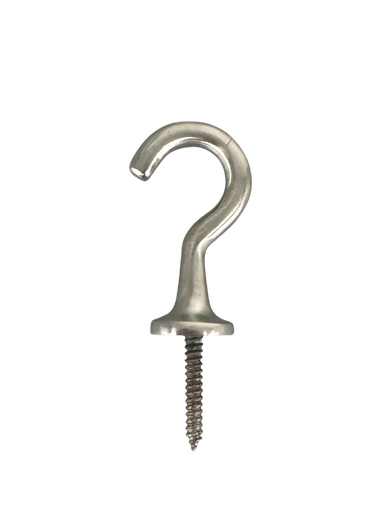 [13128] Decorative Screw Hook Brushed Nickel