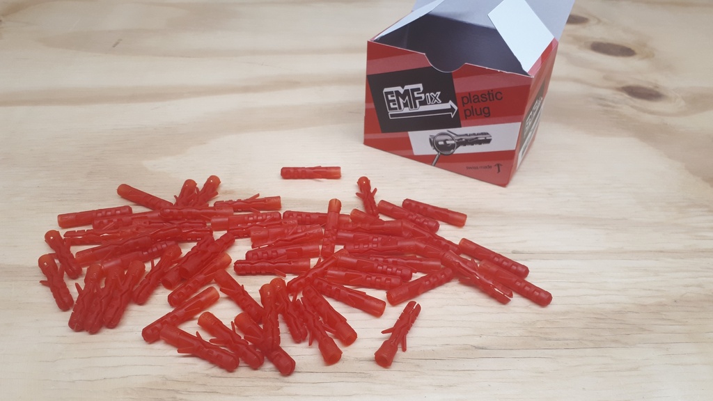 [07316] Red Plug 5.5mm 1000-Pack