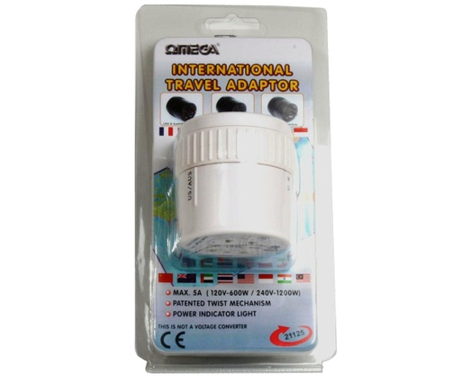[08111] Universal Twist Travel Adaptor