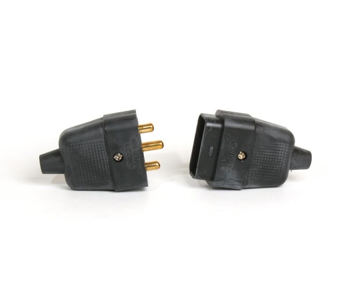 [05119] 10A 3 Pin Separable Rubber Flex Connector